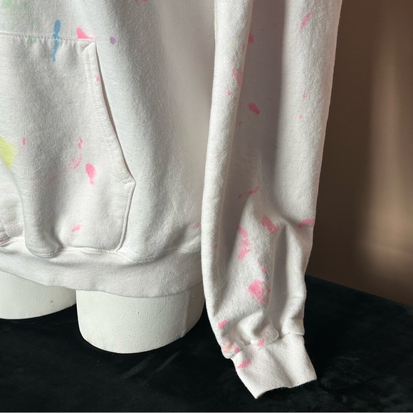 Hanes White 'Life in Color' Hoodie - Picture 4 of 8